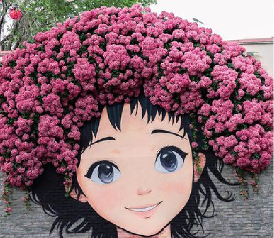 桃园墙体彩绘-网红墙打卡