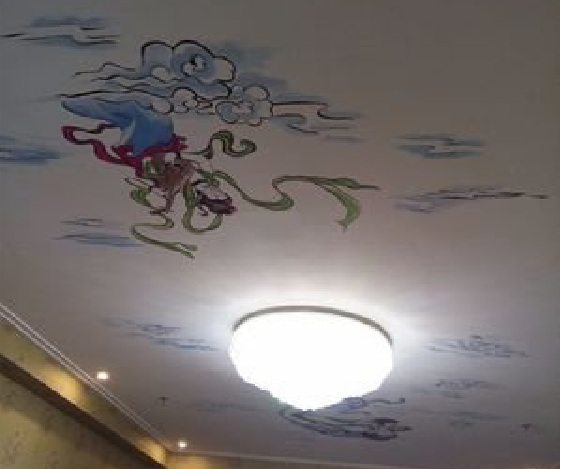 桃园如何快速绘制天花板上的手绘墙？
